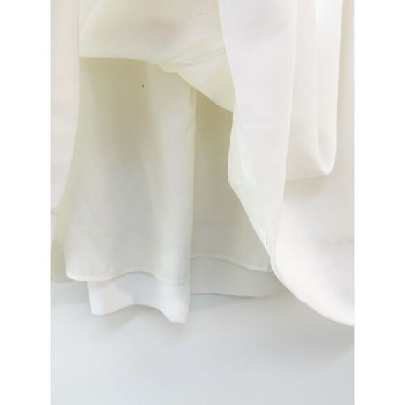 Shoshanna Elenee Beaded Neck Halter Dress White Size 10 - Picture 13 of 14